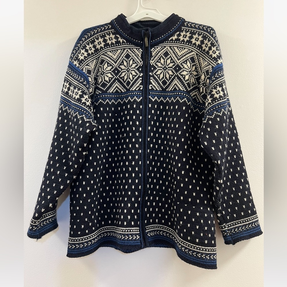 14. Vintage Dale Of Norway Knit Zip Scandinavian Sweater